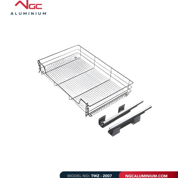 Drawer flat storage chrome plated soft close