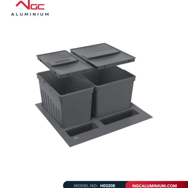Elite Smart Fit Kitchen Storage Double Bin
