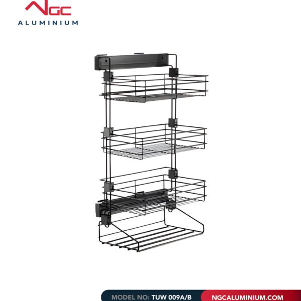 Elite Wardrobe Side Mounted Pull Out 4 Layer Rack