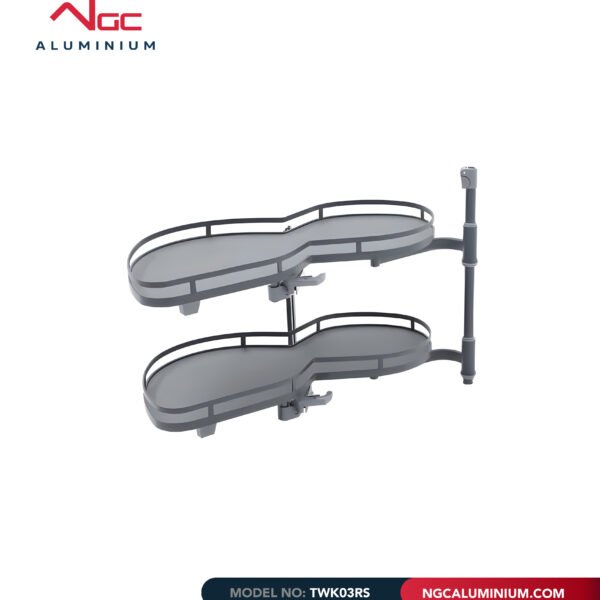 Grey Magic Corner Swing Tray Pull-Out