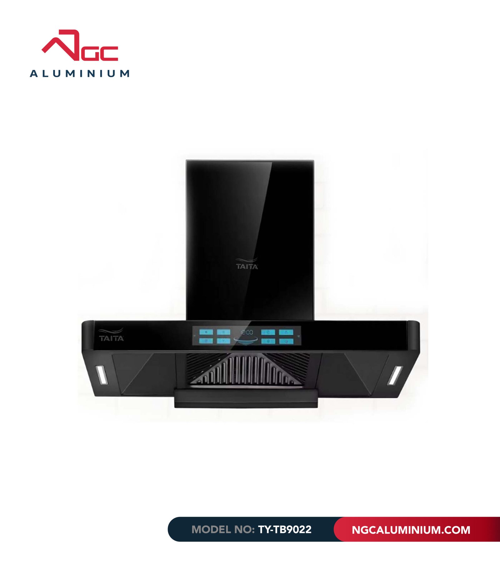 Luxurious T-Shaped Black Cooker Hood Luxurious T-Shaped Black Cooker Hood - Image 1