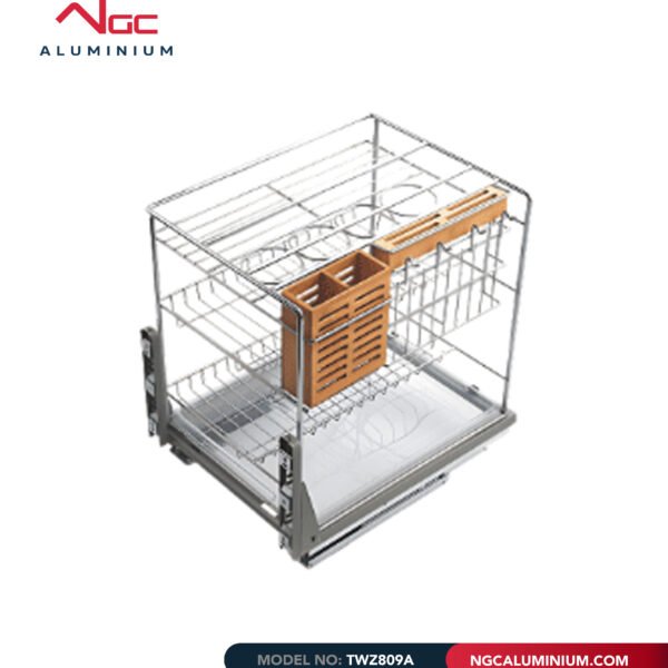 Multipurpose Pull-Out Storage Unit – Chromium Plated