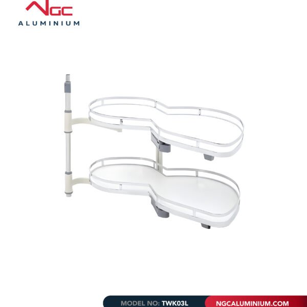 White Magic Corner Swing Tray Pull-Out