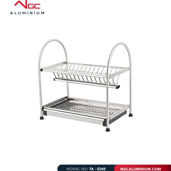 Worktop dish rack stainless steel 301 - 450