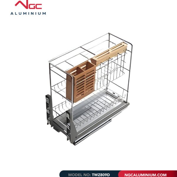 Multifunctional storage chrome plated soft close